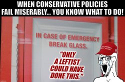 Republicans break glass in case of emergency Meme Template