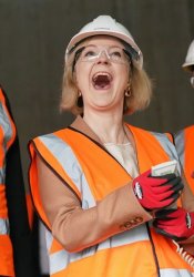 Liz Truss Hard Hat Meme Template