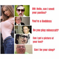 creepy messages Meme Template