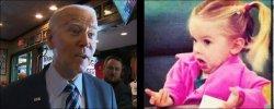 Boasting Biden and Confused girl Meme Template