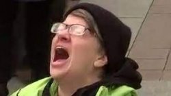 antitrump lady Meme Template