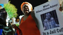 Haitian Woman HRC belongs in jail Meme Template