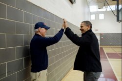 Biden Obama High Five Meme Template