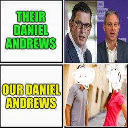 Their Daniel Andrews, Our Daniel Andrews Meme Template