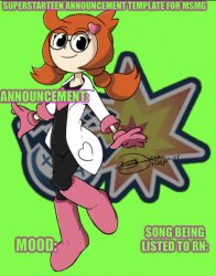 Superstarteen MSMG announcement Meme Template