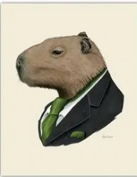 hitman capybara Meme Template