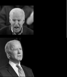 biden yelling biden confused Meme Template