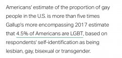 Americans overestimate gay population Meme Template