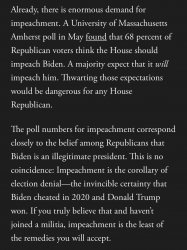 The impeachment of Joe Biden Meme Template