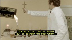 The scientist has no choice but to abandon the experiment. Meme Template