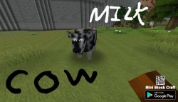 I found a cow from mini block craft Meme Template