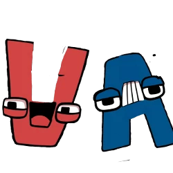 A and V but swapped Meme Template