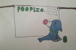 Pooplio announcement template Meme Template