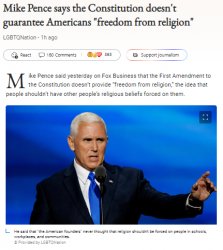 Mike Pence Christian nationalist Meme Template