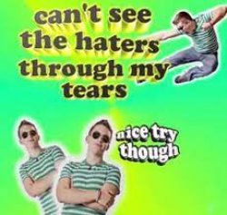 Can't See the Haters Meme Template