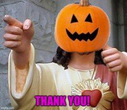 Jesus pumpkin Meme Template