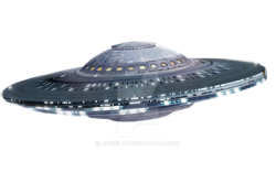 UFO with transparent background Meme Template