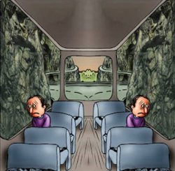 2 sad guys on a bus Meme Template