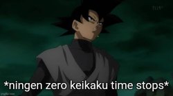 ningen zero keikaku time stops Meme Template