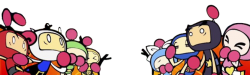 Bomberman bros scared and shocked Meme Template