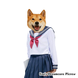 anime girl doge Meme Template