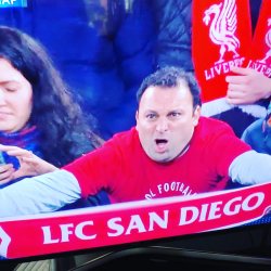 American Liverpool fan at Anfield Meme Template