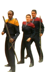 Voyager Crewmembers with Sticks Meme Template