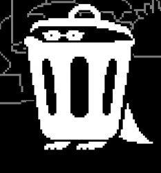 Trashcan alphys Meme Template