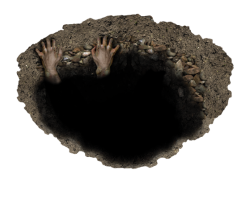 Hole In Ground Hands Transparent Background Meme Template