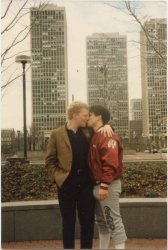 Vintage gay men kissing Meme Template