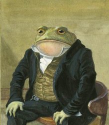 funny suit frog Meme Template