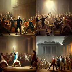 Alexander Hamilton crushes Andrew Jackson in a rap battle Meme Template