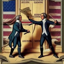 Alexander Hamilton crushes Andrew Jackson in a rap battle Meme Template