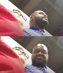 shaq stare Meme Template