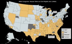 U.S. map Civil Rights Act of 1964 Meme Template