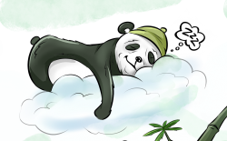 Sleeping Puff Puff Panda Meme Template