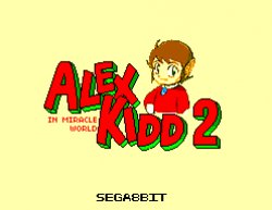 Alex Kidd 2 title screen Meme Template