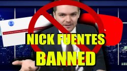 Nick Fuentes banned Meme Template