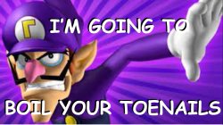 Waluigi Boils your Toenails Meme Template