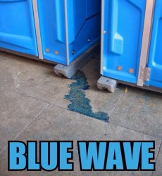 Blue Wave Meme Template