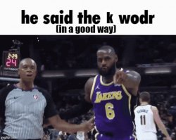 he said k wodr (in a good way) Meme Template