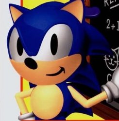 Sonic from Sonic's Schoolhouse meme Meme Template