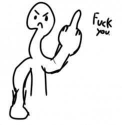 frick you !! Meme Template