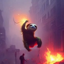 Sloth nopes out of a dumpster fire situation Meme Template
