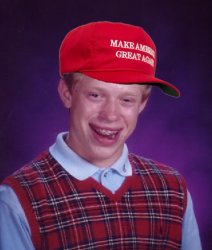 MAGA bad luck Brian Meme Template