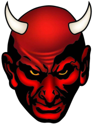 Devil face icon with transparency Meme Template