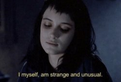 Strange and unusual Lydia Deetz Meme Template