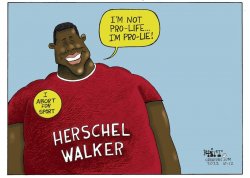 Herschel Walker pro-lie Meme Template