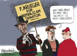 Freddy Krueger for Republican Senator Meme Template