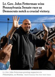 John Fetterman wins Meme Template